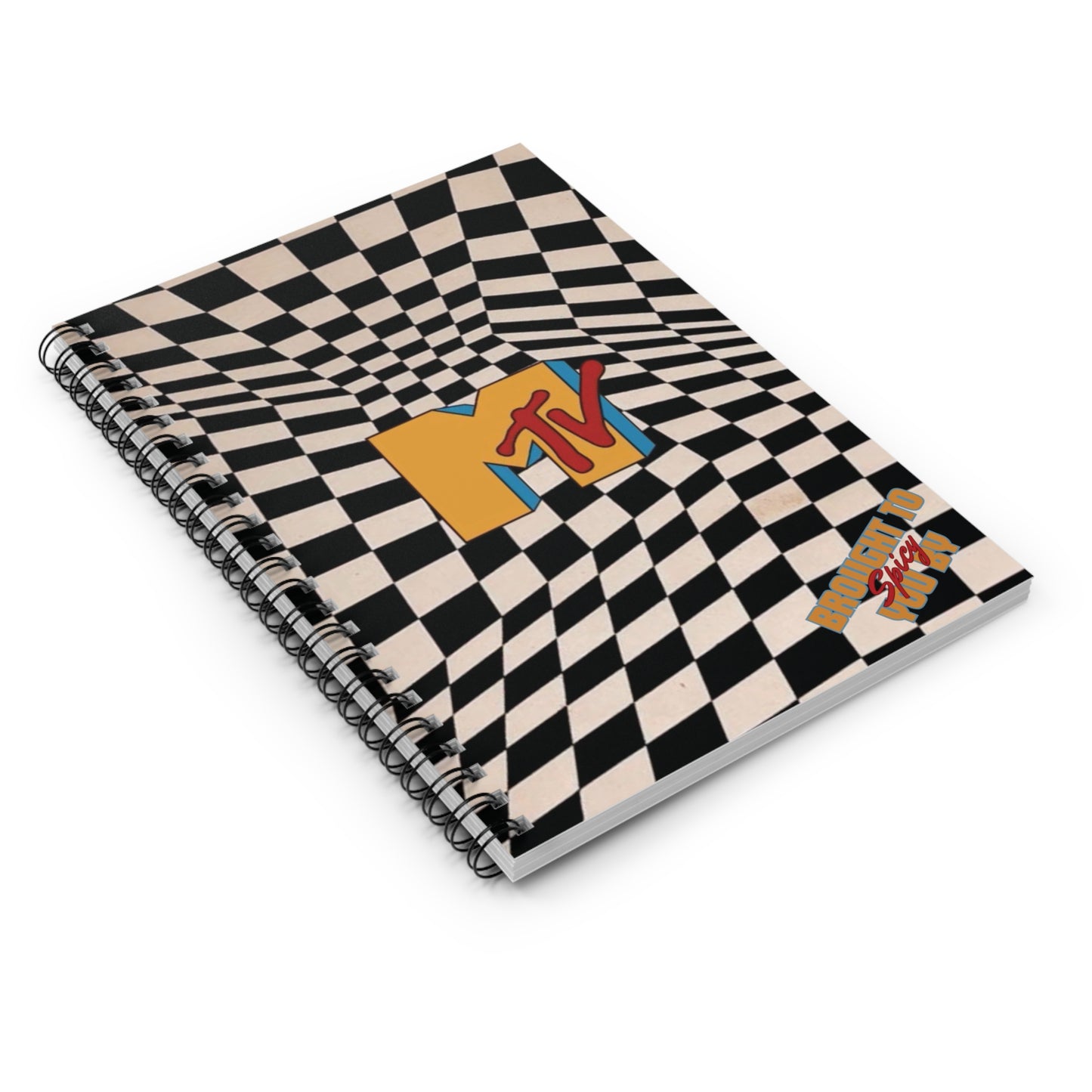 Retro MTV Spiral Notebook - Ruled Lines | Perfect for Students & Creative Minds