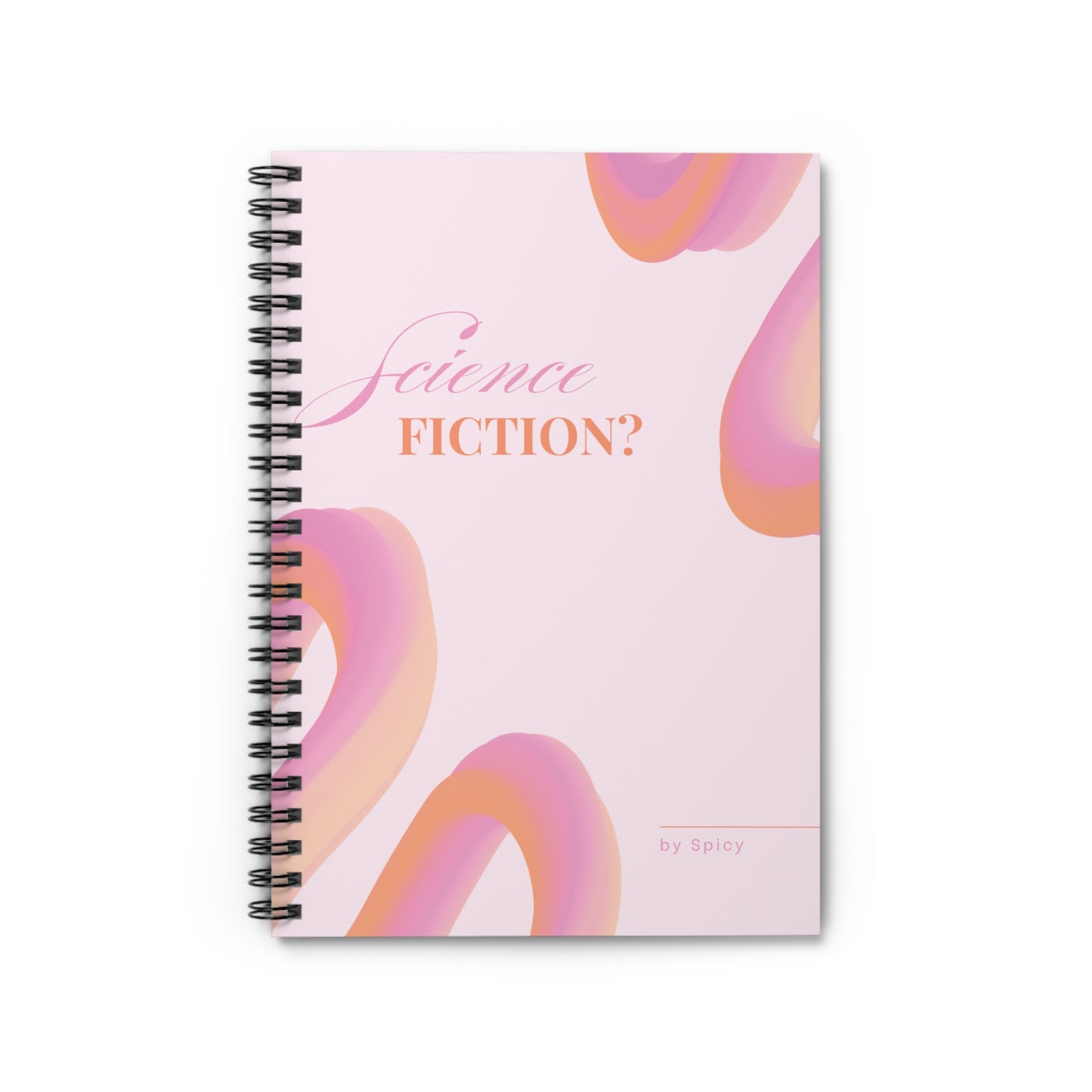 Creative Spiral Notebook - 'Science Fiction?' Design for Dreamers