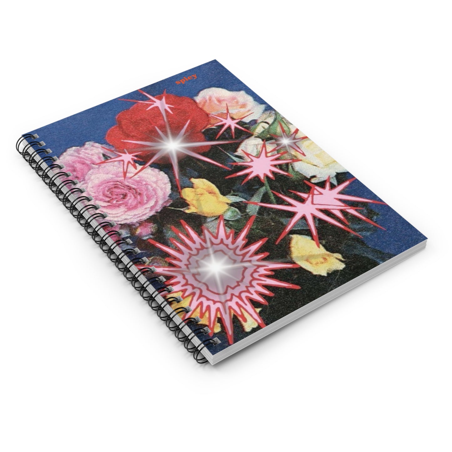 Vibrant Floral Spiral Notebook - Ruled Lines with Bold Graphics