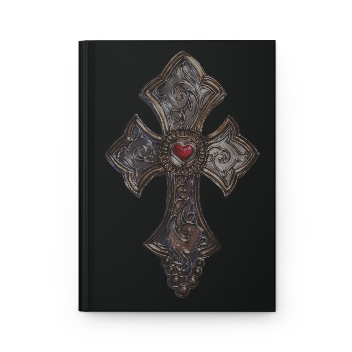 Faith-Inspired Hardcover Journal - Classic Cross Design with Inspirational Scripture