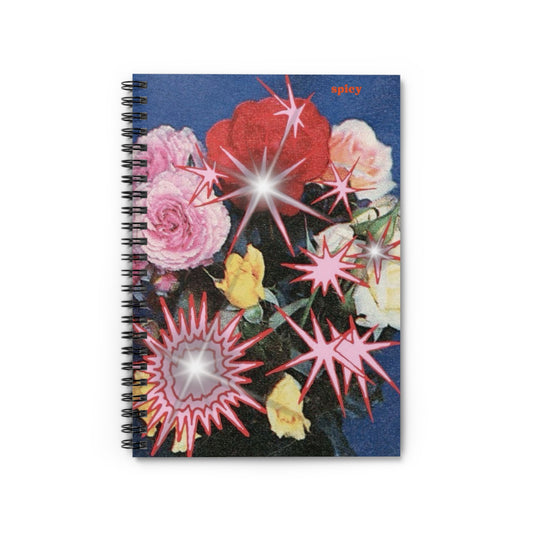 Vibrant Floral Spiral Notebook - Ruled Lines with Bold Graphics