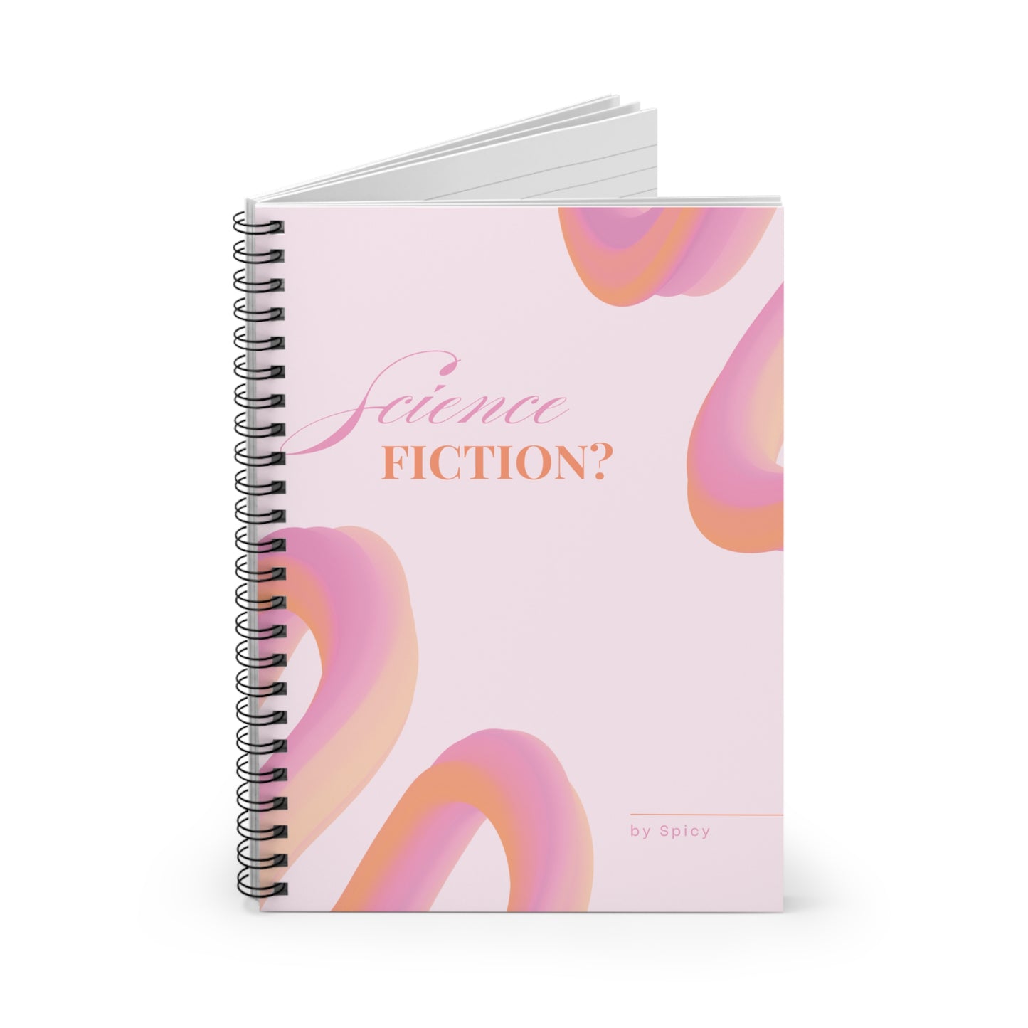 Creative Spiral Notebook - 'Science Fiction?' Design for Dreamers