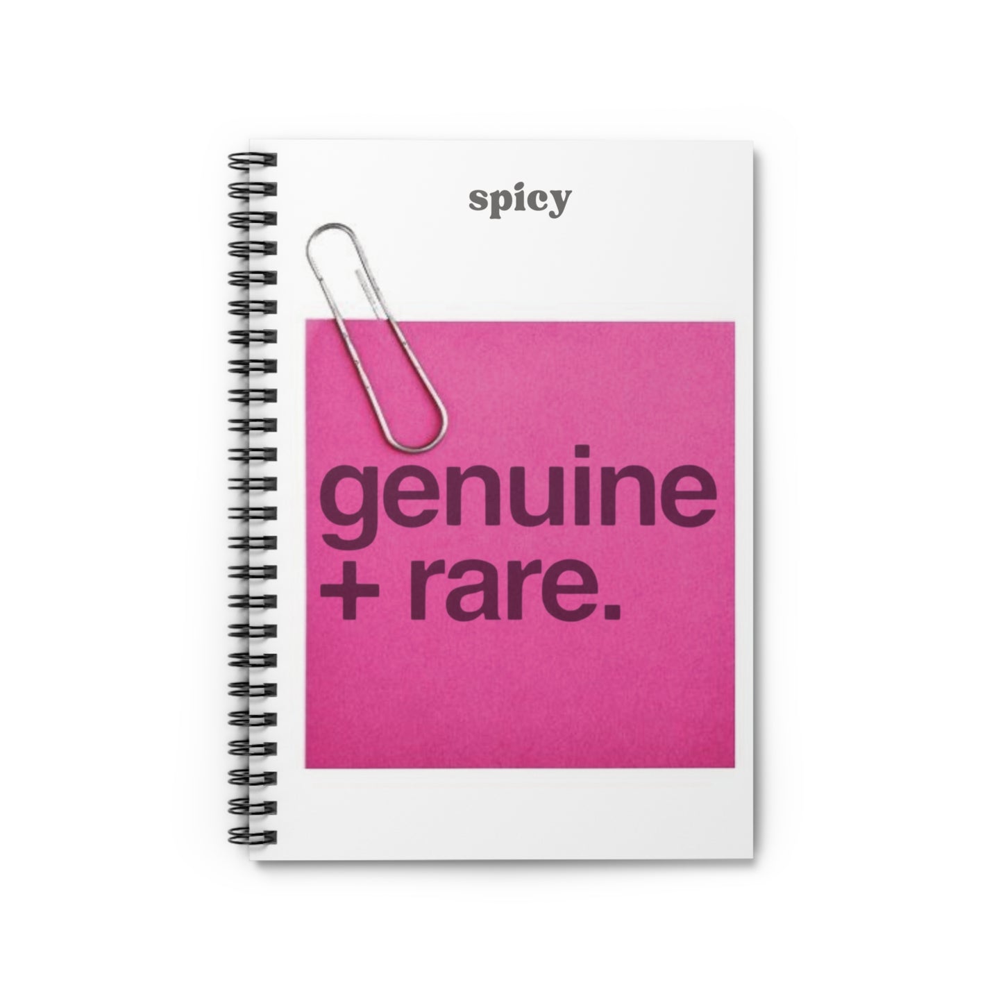 Genuine & Rare Spiral Notebook - Perfect for Creativity and Organization