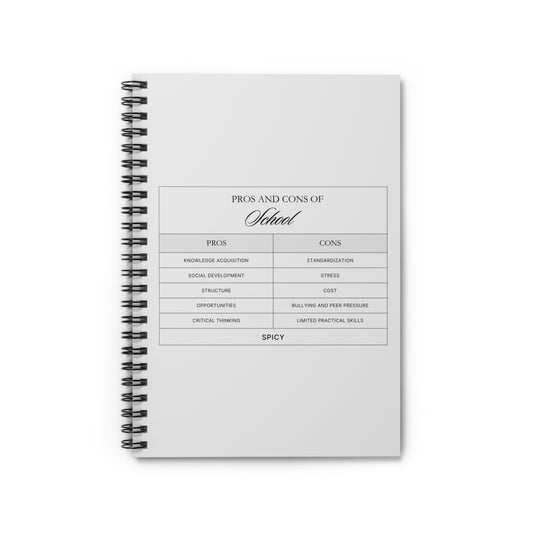 Pros and Cons of School Spiral Notebook - Perfect for Students and Educators