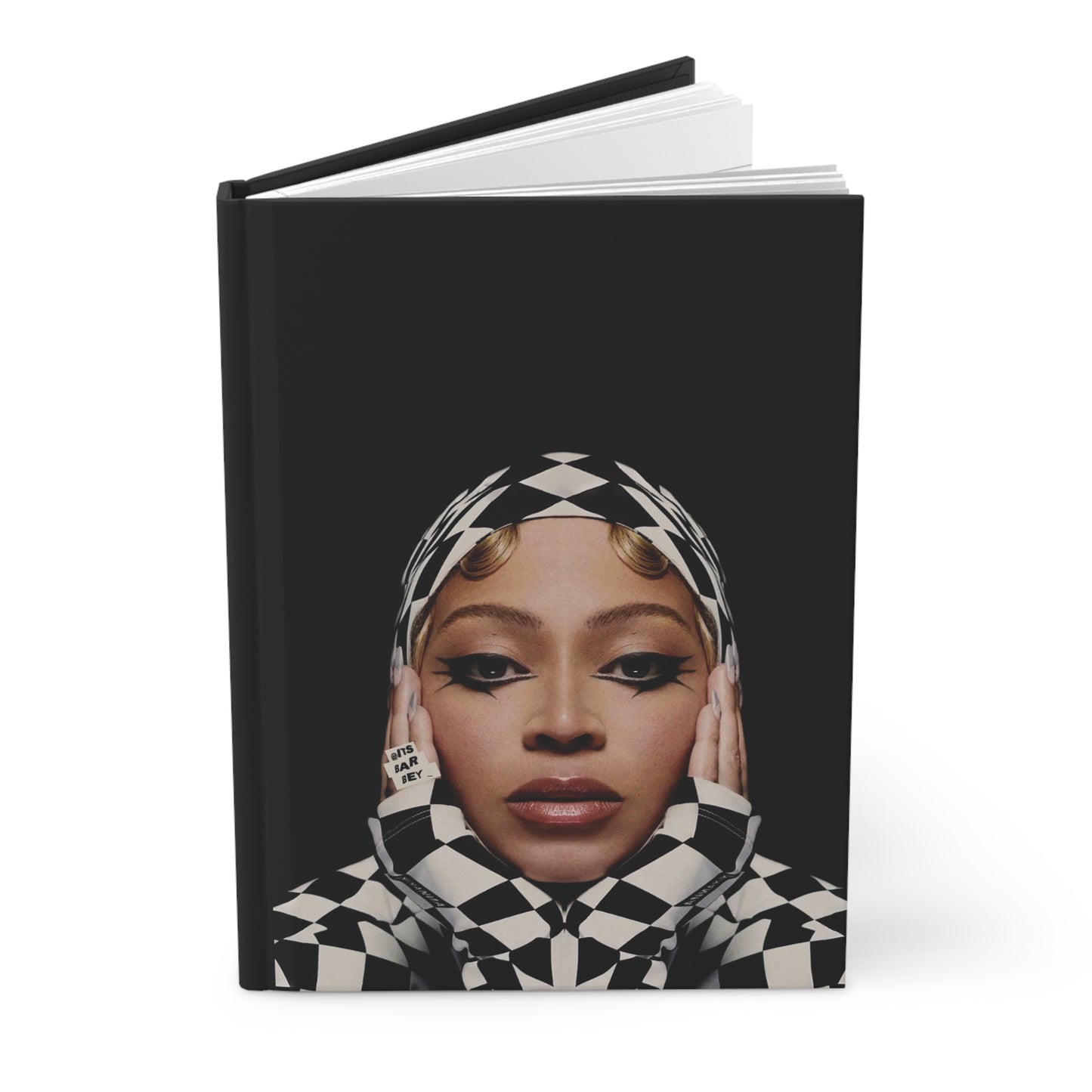 Queen B Hardcover Journal with Fashion and Crown Bee Designs | Stylish Note Taking | Inspirational Gift