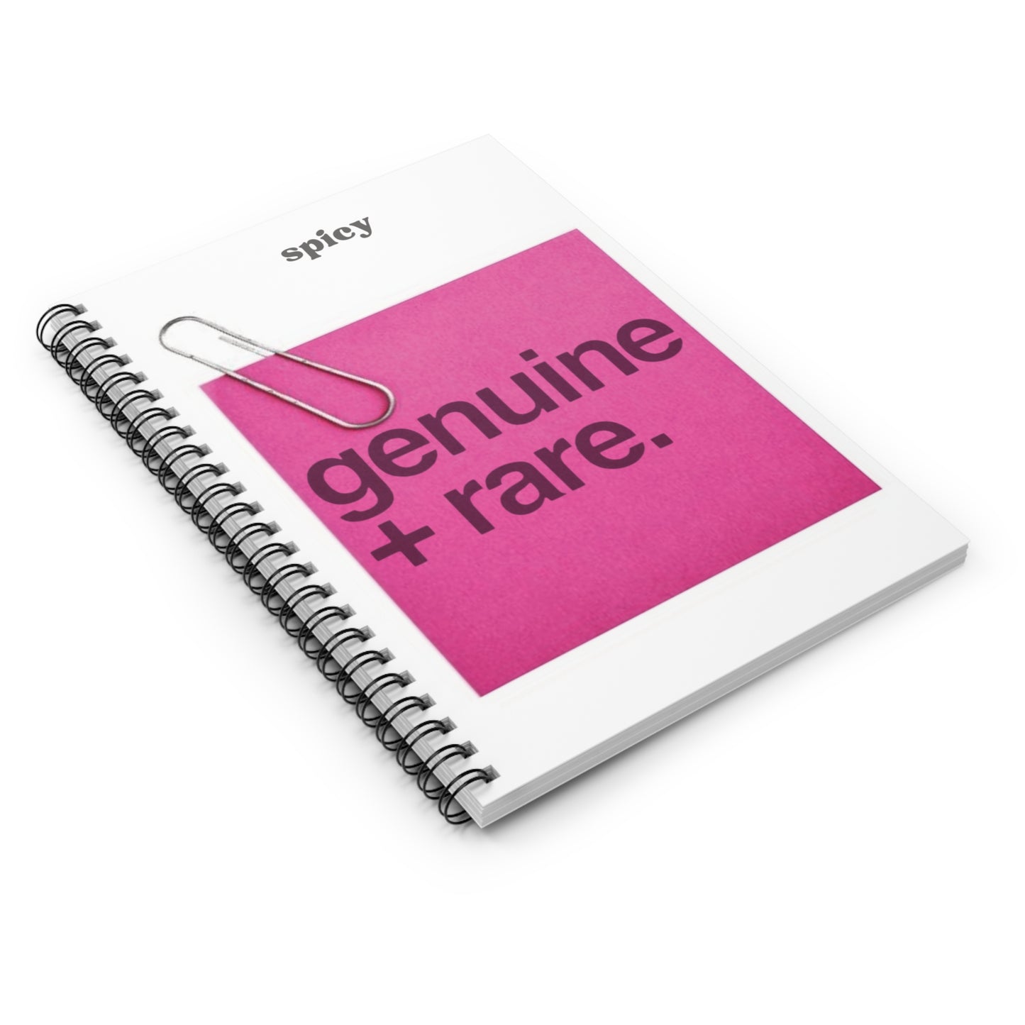 Genuine & Rare Spiral Notebook - Perfect for Creativity and Organization