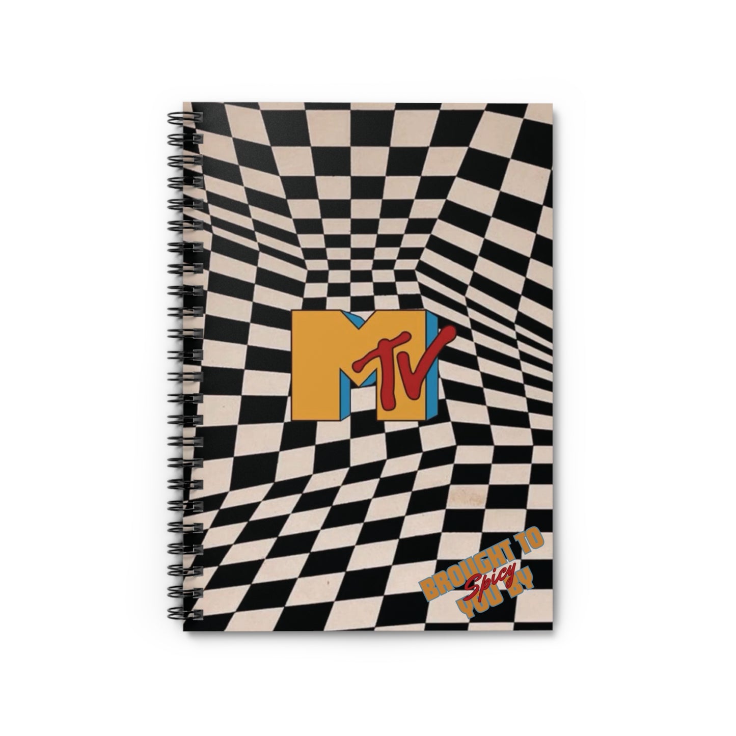 Retro MTV Spiral Notebook - Ruled Lines | Perfect for Students & Creative Minds