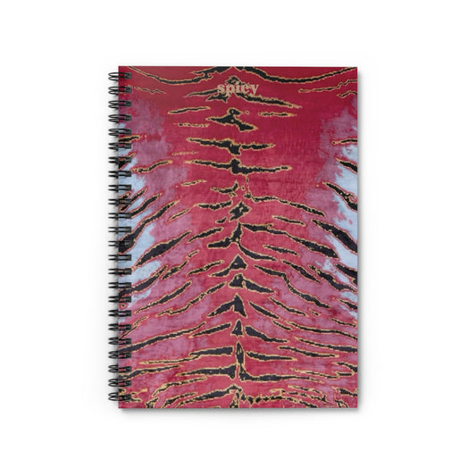 Spicy Vibe Spiral Notebook - Bold Red Design for Creative Souls