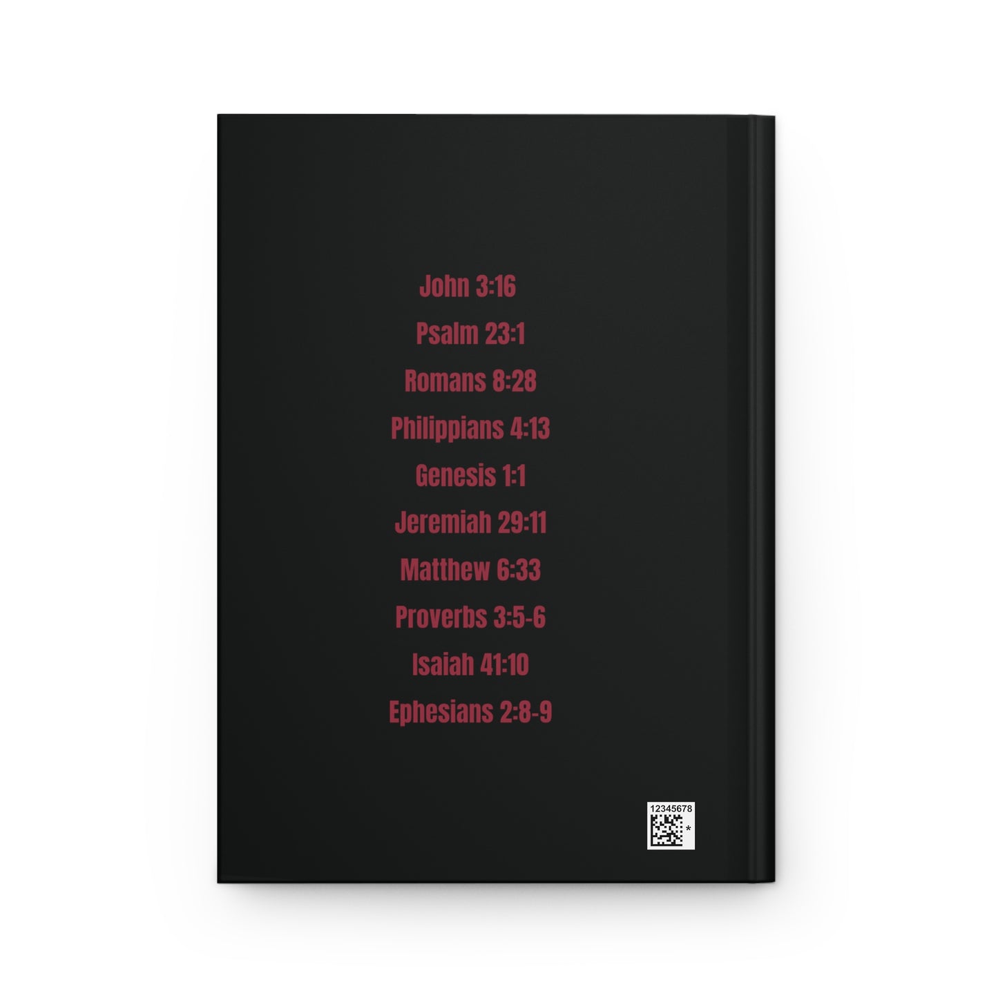 Faith-Inspired Hardcover Journal - Classic Cross Design with Inspirational Scripture